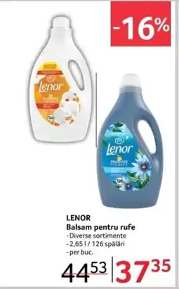 Selgros LENOR Balsam pentru rufe Ofertă
