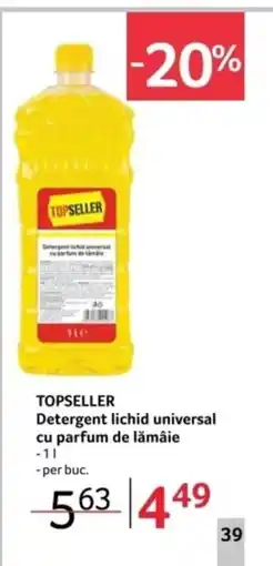 Selgros TOPSELLER Detergent lichid universal cu parfum de lămâie Ofertă