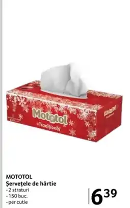 Selgros MOTOTOL Şerveţele de hârtie Ofertă