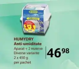 Selgros HUMYDRY Anti-umiditate Aparat + 2 rezerve Ofertă