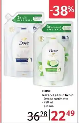 Selgros DOVE Rezervă săpun lichid Ofertă