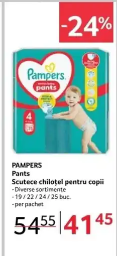 Selgros PAMPERS Pants Scutece chiloţel pentru copii Ofertă