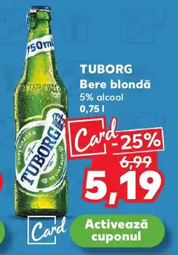 Kaufland TUBORG Bere blondă Ofertă