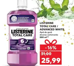 Kaufland LISTERINE Total care / advanced white Apă de gură Ofertă
