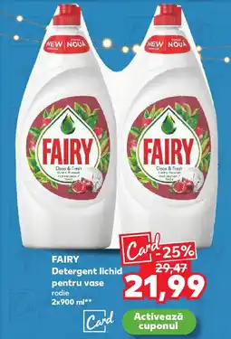 Kaufland FAIRY Detergent lichid pentru vase Ofertă