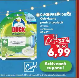 Kaufland DUC Fresh Discs Odorizant pentru toaletă Ofertă