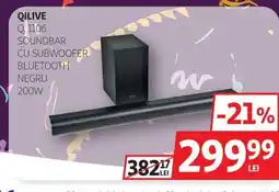 Auchan QILIVE Q. 1106 Soundbar cu subwoofer bluetooth negru 200w Ofertă