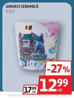 Auchan Ghiveci ceramică Ofertă