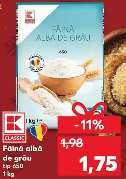 Kaufland Făină albă de grâu tip 650 Ofertă