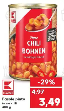 Kaufland Fasole pinto în sos chili Ofertă