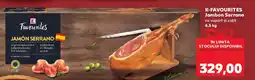 Kaufland K-FAVOURITES Jambon Serrano cu suport şi cuțit Ofertă