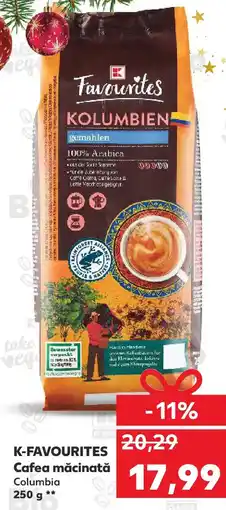 Kaufland K-FAVOURITES Cafea măcinată Columbia Ofertă