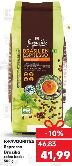 K-FAVOURITES Espresso Brazilia cafea boabe