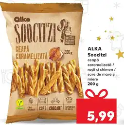 Kaufland ALKA Soocitzi ceapă caramelizată / roşii şi chimen / sare de mare și miere Ofertă