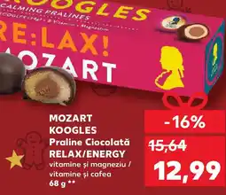 Kaufland MOZART KOOGLES Praline Ciocolată RELAX/ENERGY Ofertă