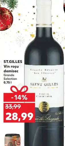 Kaufland ST.GILLES Vin roşu demisec Ofertă