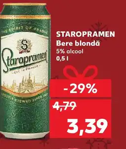 Kaufland STAROPRAMEN Bere blondă Ofertă