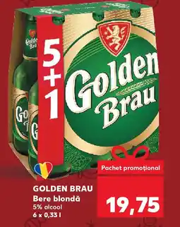 Kaufland GOLDEN BRAU Bere blondăǎ 5% alcool Ofertă