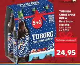 Kaufland TUBORG CHRISTMAS BREW Bere brun- roscată Ofertă