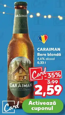 Kaufland CARAIMAN Bere blondă 4,6% alcool Ofertă