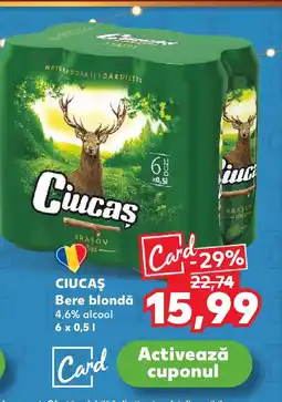 Kaufland CIUCAŞ Bere blondǎ 4,6% alcool Ofertă