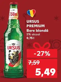 Kaufland URSUS PREMIUM Bere blondă Ofertă