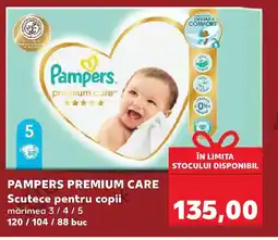 Kaufland PAMPERS PREMIUM CARE Scutece pentru copii Ofertă