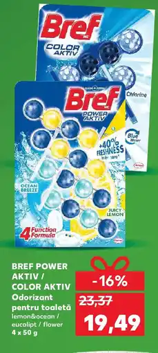 Kaufland BREF POWER AKTIV / COLOR AKTIV Odorizant pentru toaletă Ofertă