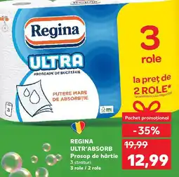 Kaufland REGINA ULTR'ABSORB Prosop de hârtie Ofertă