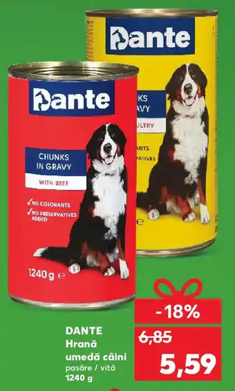 Kaufland DANTE Hrană umedă câini pasăre / vită Ofertă