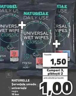 Kaufland NATURELLE Şerveţele umede universale Ofertă