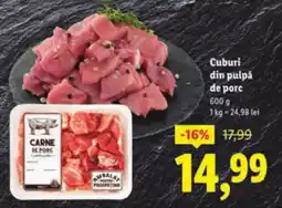 Lidl Cuburi din pulpǎ de porc Ofertă