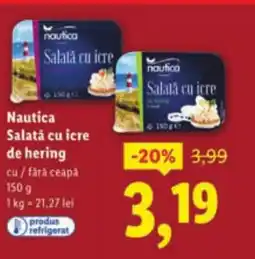 Lidl Nautica Salată cu icre de hering Ofertă