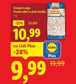 Lidl Campo Largo Fasole albă cu bob mediu Ofertă