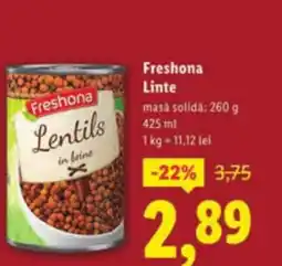 Lidl Freshona Linte Ofertă
