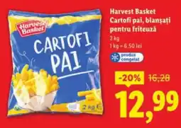 Lidl Harvest Basket Cartofi pai, blansați pentru friteuzǎ Ofertă