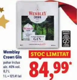 Lidl Wembley Crown Gin Ofertă