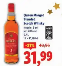 Lidl Queen Margot Blended Scotch Whisky Ofertă