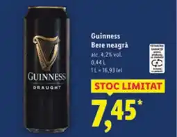 Lidl Guinness Bere neagră Ofertă