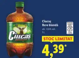 Lidl Ciucas Bere blondǎ Ofertă