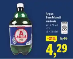 Lidl Argus Bere blondǎ amaruie Ofertă