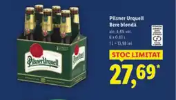 Lidl Pilsner Urquell Bere blondǎ Ofertă