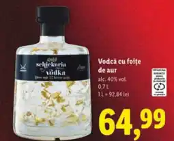 Lidl Vodcă cu foițe de aur Ofertă