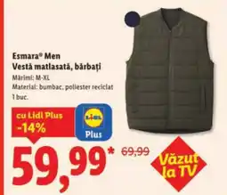 Lidl Esmara® Men Vestǎ matlasată, bărbați Ofertă