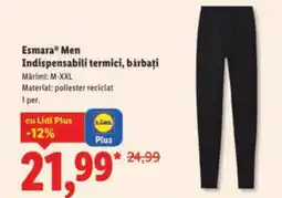 Lidl Esmara® Men Indispensabili termici, bărbați Ofertă