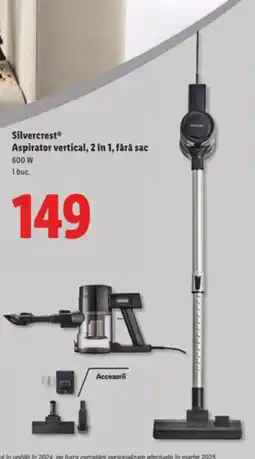 Lidl Silvercrest Aspirator vertical, 2 in 1, fără sac Ofertă