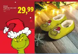 Lidl Grinch Papuci de casă, copii Ofertă