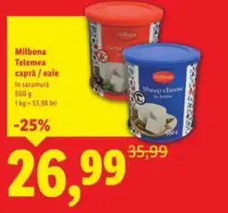 Lidl Milbona Telemea capră/oaie Ofertă
