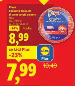 Lidl Pikok Conservă din rasol şi carne tocată de parc Ofertă