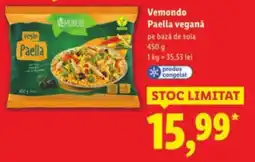 Lidl Vemondo Paella veganǎ Ofertă